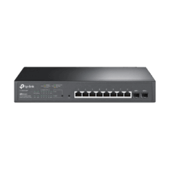 מתג רשת TP-Link TL-SG2210MP 8 פורטים POE+ 150W 2SFP גיגה-ביט מנוהל באחריות יבואן רשמי