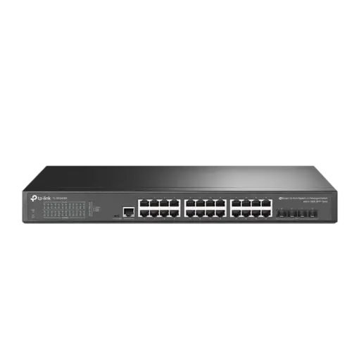 מתג רשת OMADA 24 יציאות POE+ 10G SFP עם 10 גיגה SFP+ באחריות יבואן רשמי