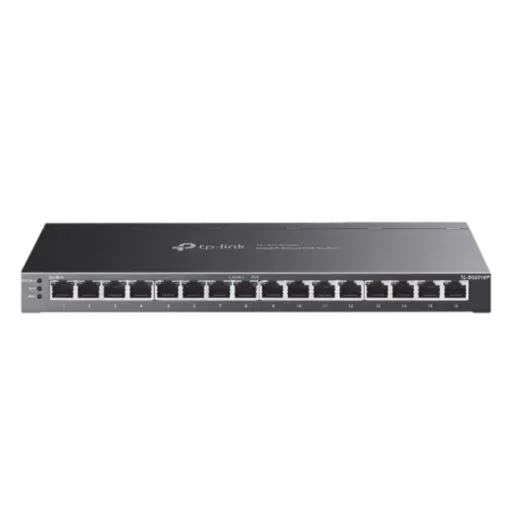 מתג רשת שולחני GIGA 16 יציאות POE 120W באחריות יבואן רשמי