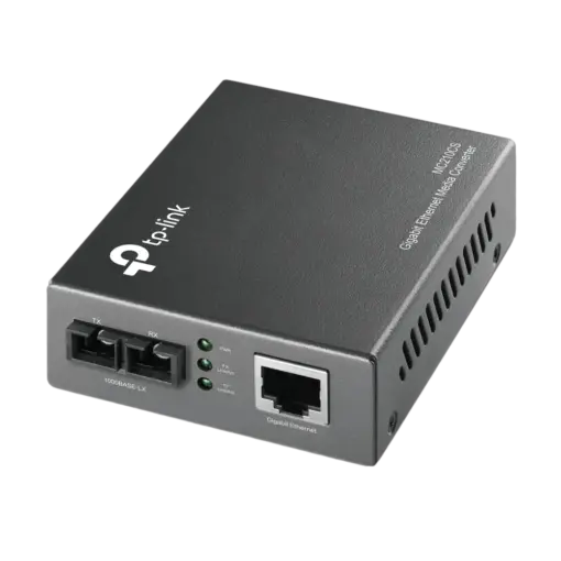 ממיר אופטי TP-LINK MC210CS Gigabit Ethernet מרחק 15 ק"מ באחריות יבואן רשמי 3 שנים