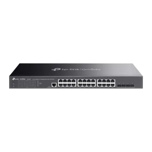מתג רשת מנוהל 24 יציאות Gigabit Ethernet SG3428 עם 2 יציאות SFP באחריות יבואן רשמי