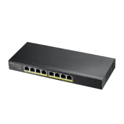 מתג Zyxel GS1915-8EP 8 פורטים Gigabit PoE+ 60W מנוהל ענן באחריות יבואן רשמי