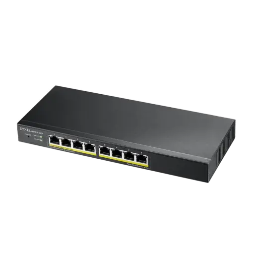 מתג Zyxel GS1915-8EP 8 פורטים Gigabit PoE+ 60W מנוהל ענן באחריות יבואן רשמי