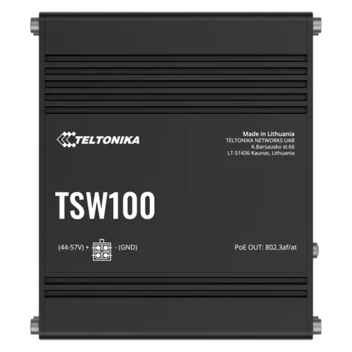 סוויץ' תעשייתי TSW100 PoE מבית TELTONIKA