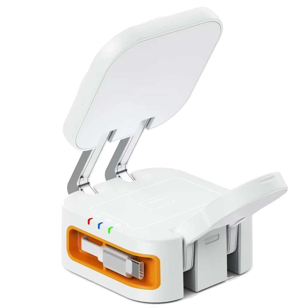 מטען אלחוטי מגנטי מתקפל 3 ב־1 Miracase MQIW610 לבן – תמונה 2