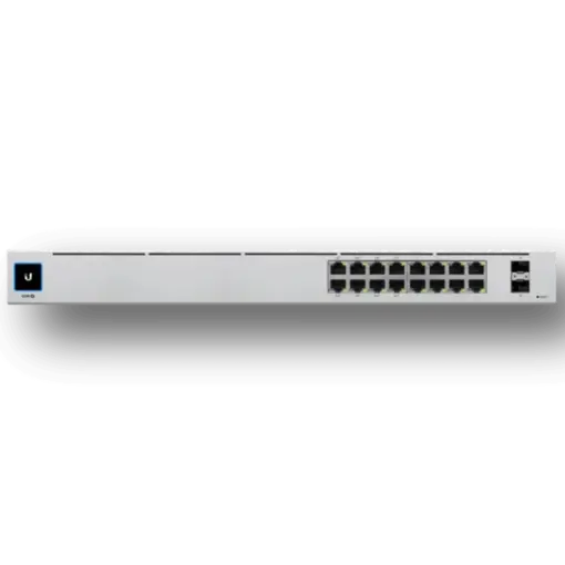 מתג רשת UBIQUITI USW-16-POE 16 יציאות גיגה POE 42W באחריות יבואן רשמי