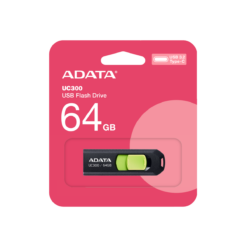Alternative view of זיכרון נייד ADATA UC300 64GB USB-C ירוק מהיר 5Gbps באחריות יבואן רשמי