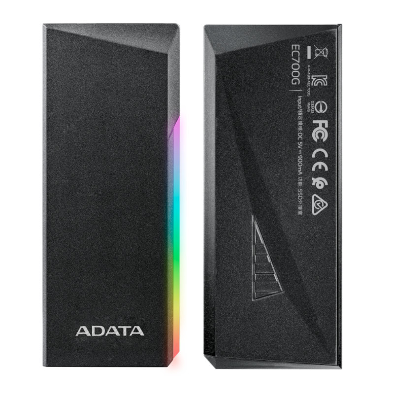 External Storage Box for SSD M.2 - AEC700GU32G2-CGY – תמונה 2