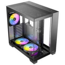 Alternative view of מארז שחור Antec C8 RGB E-ATX Mid-Tower 3X ARGB FANS Incl Black
