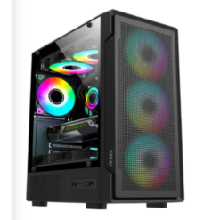 מארז Antec VX300M ARGB Black Mini-Tower 4x120mm Fan Include