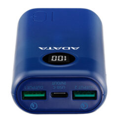 Alternative view of ADATA AP10000QCD 10,000mAh Power Bank USB Blue