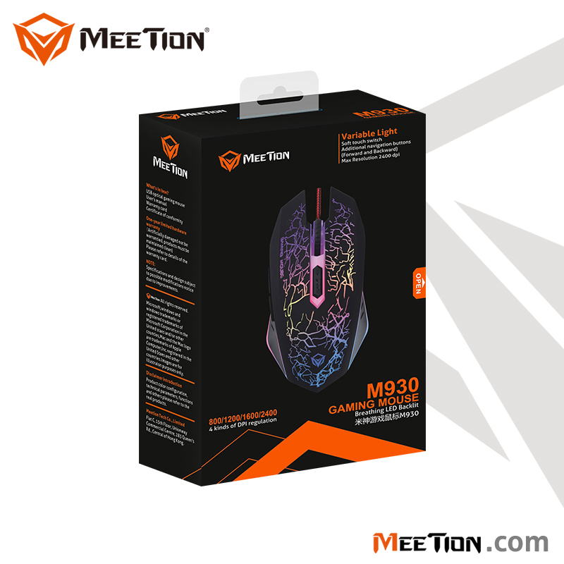 Meetion USB Wired Backlit Mouse M371 C130096050 – תמונה 3