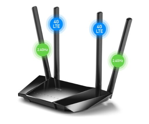 נתב אלחוטי כולל מודם סלולרי Cudy LT400 4G LTE 10 100 300Mbps