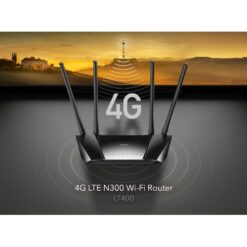 Alternative view of נתב אלחוטי כולל מודם סלולרי Cudy LT400 4G LTE 10 100 300Mbps