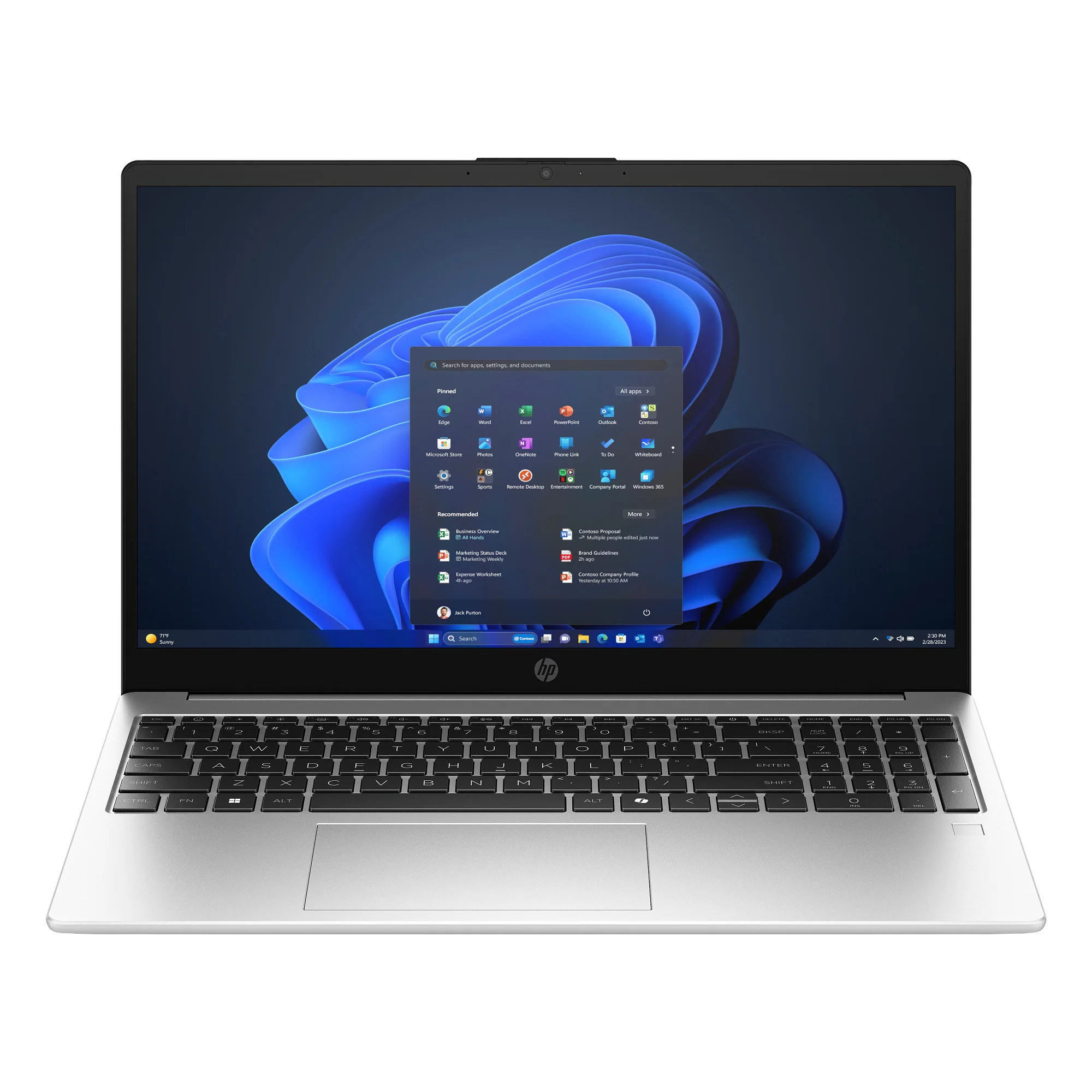 HP 250 G10R Core5-120U|15.6|16G|512G|DOS|Metal+Bcklid KB|3YR – תמונה 4