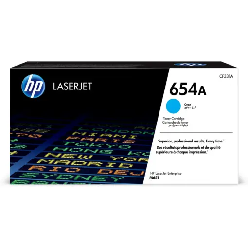 טונר HP ציאן 654A לליזר CF331A M651