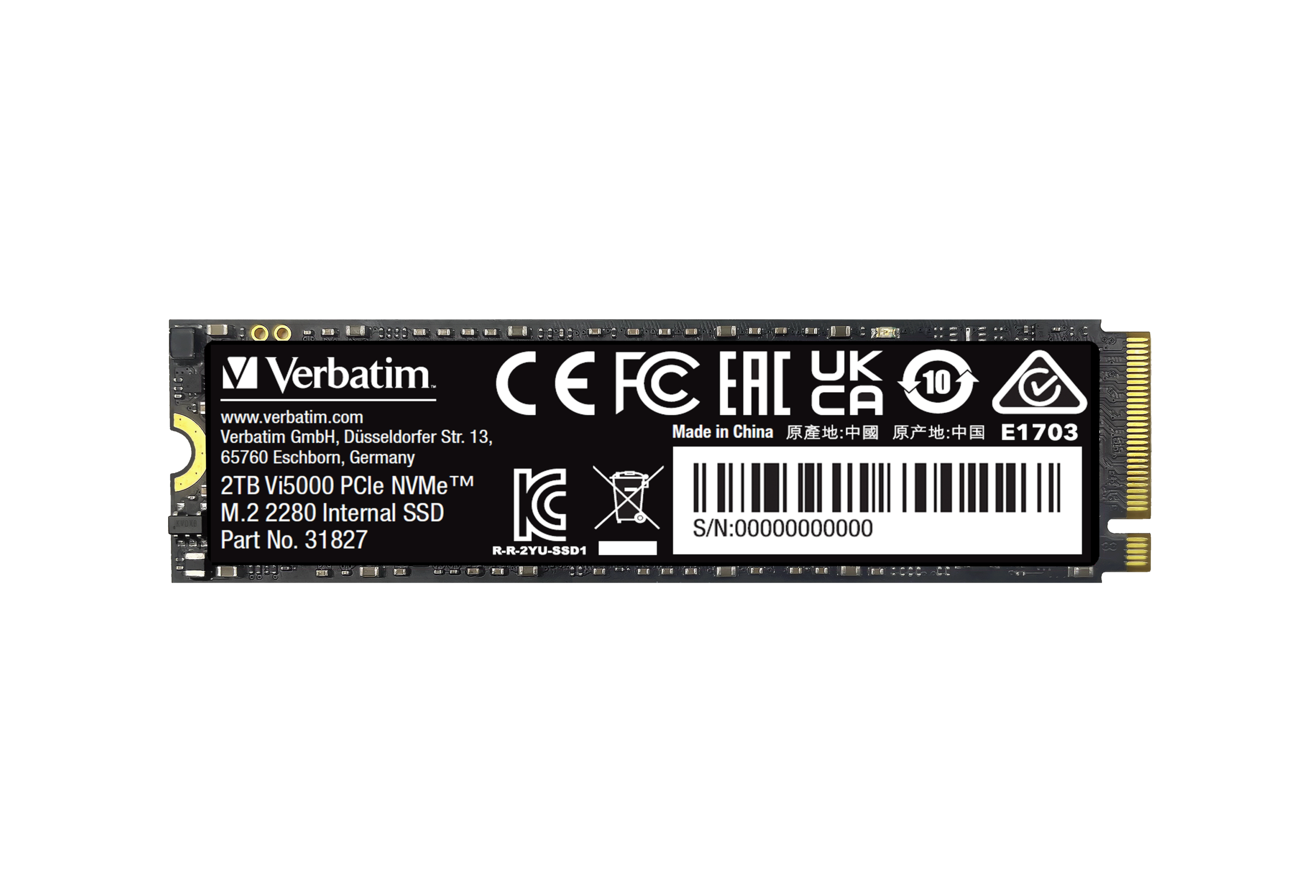 VERBATIM VI5000 PCIE4 NVME M.2 SSD 2TB