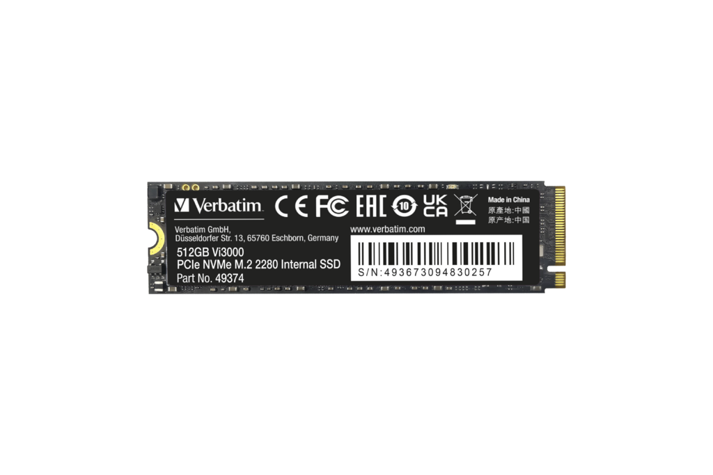 VERBATIM Vi3000 PCIe NVMe M.2 SSD 512GB