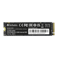 VERBATIM Vi3000 PCIe NVMe M.2 SSD 512GB
