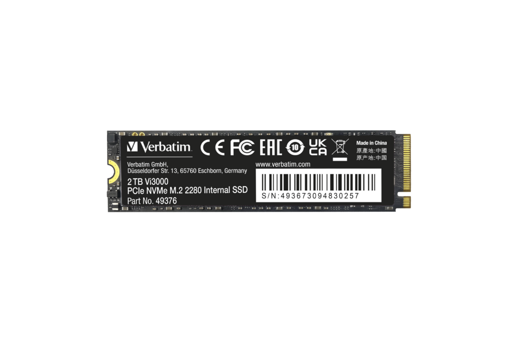 VERBATIM Vi3000 PCIe NVMe M.2 SSD 2TB