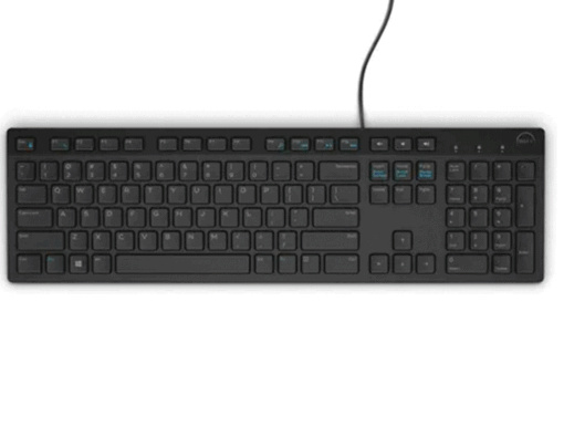 Keyboard :  אנגלית בלבד Dell KB 216 USB Black