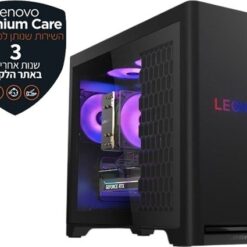 מחשב נייח גיימינג Lenovo Legion T5 – Ryzen 7 7800X3D – 32GB – 1TB SSD – RTX 5070 – ללא מערכת הפעלה