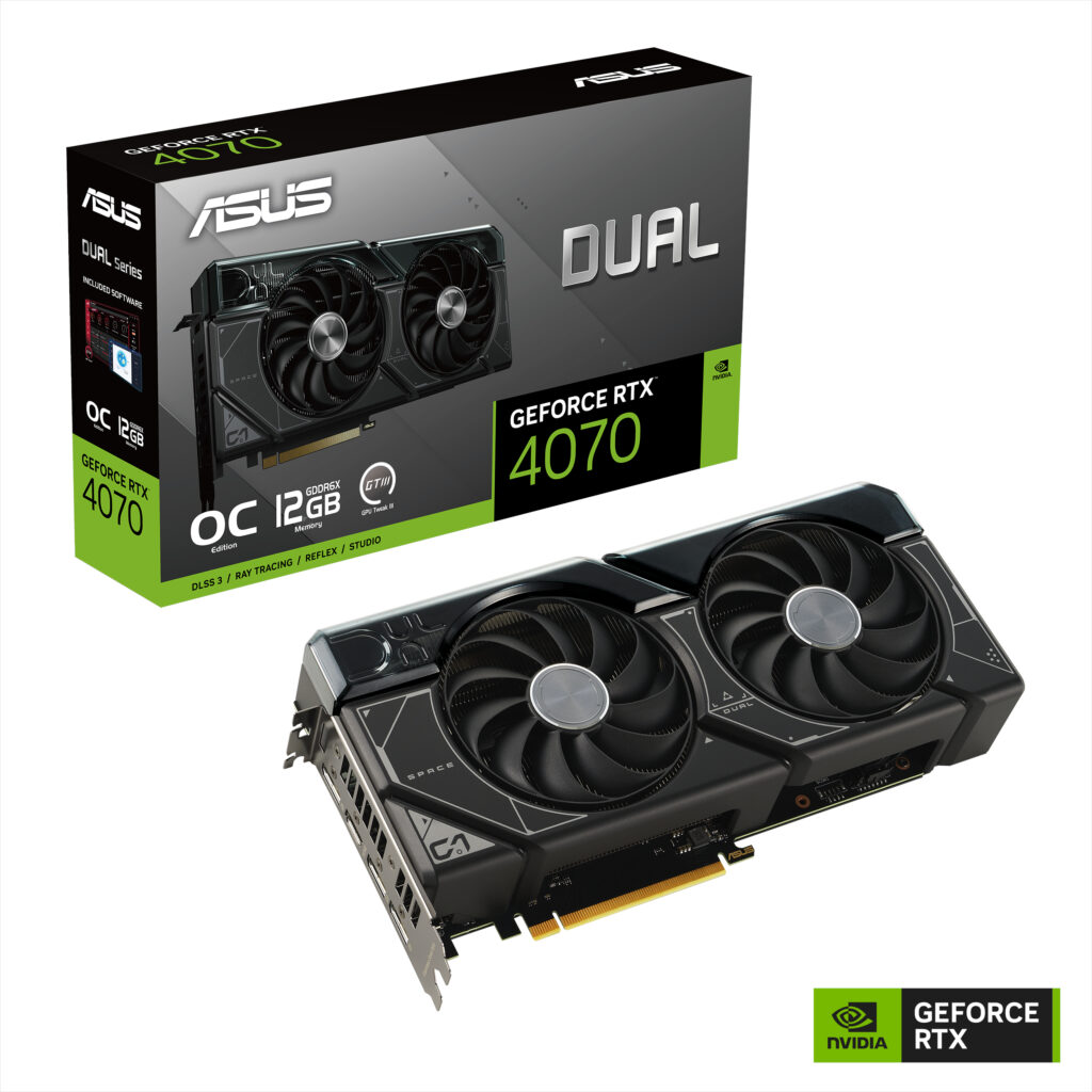 כרטיס מסך ASUS Dual GeForce RTX 4070 OC – זיכרון 12GB