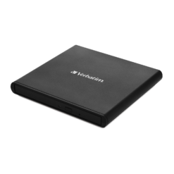 VERBATIM EXTERNAL SLIMLINE DVD REWRITER USB2.0 BLACK