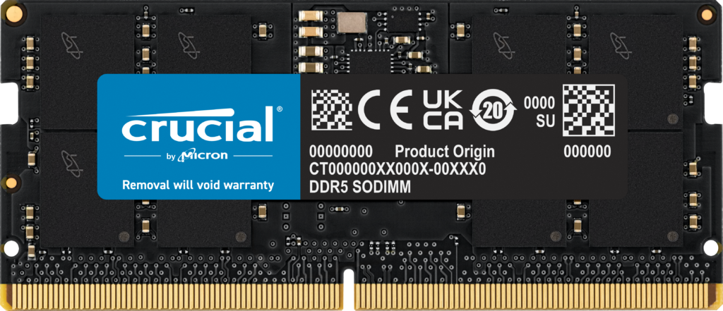 Crucial SODIMM 16GB DDR5 5600Mhz CL46 (16Gbit)