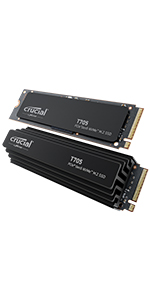 Crucial SSD 1TB T710 NVMe M.2 PCIe Gen5 with heatsink