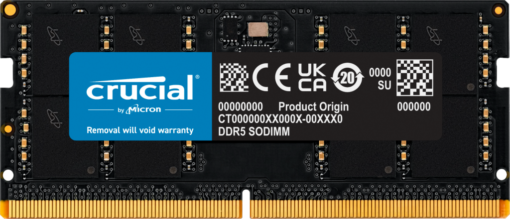 Crucial SODIMM 48GB DDR5 5600Mhz CL46 (16Gbit)