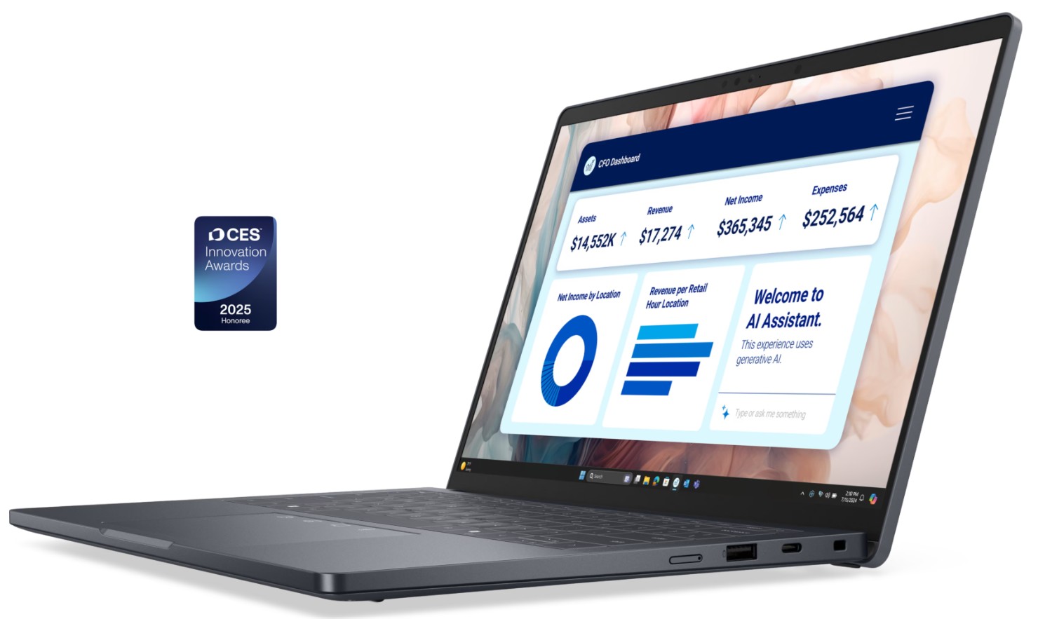מחשב נייד Dell Pro 13 Premium PA13250 – Intel Core Ultra 7 268V – זיכרון 32GB – אחסון 1TB SSD – מסך מגע 13.3 אינץ' QHD+ – Windows 11 Pro