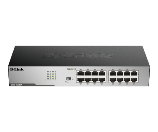 מתג לא מנוהל גיגהביט D-LINK 16 PORT Unmanaged 1GB Switch