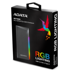 מארז חיצוני לדיסק A-DATA EC700G M.2 NVME USB-C ENCLOSURE RGB