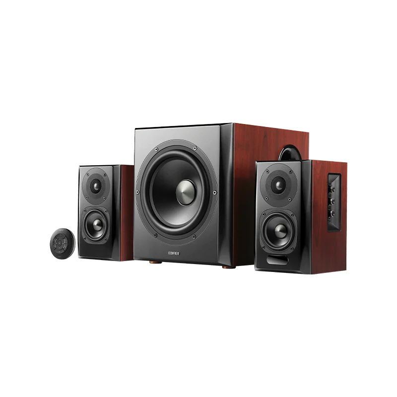 Edifier S350DB - Bookshelf Speaker+Sub 2.1 Speaker(brown) – תמונה 6