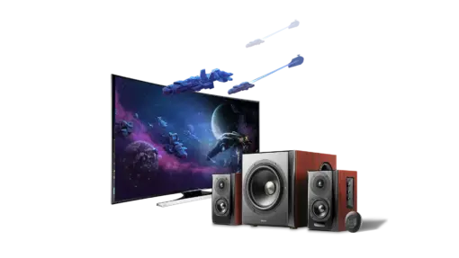 Edifier S350DB - Bookshelf Speaker+Sub 2.1 Speaker(brown)