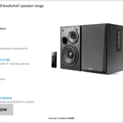 Alternative view of Edifier R1580MB - Active 2.0 Bookshelf Speaker Set (black)