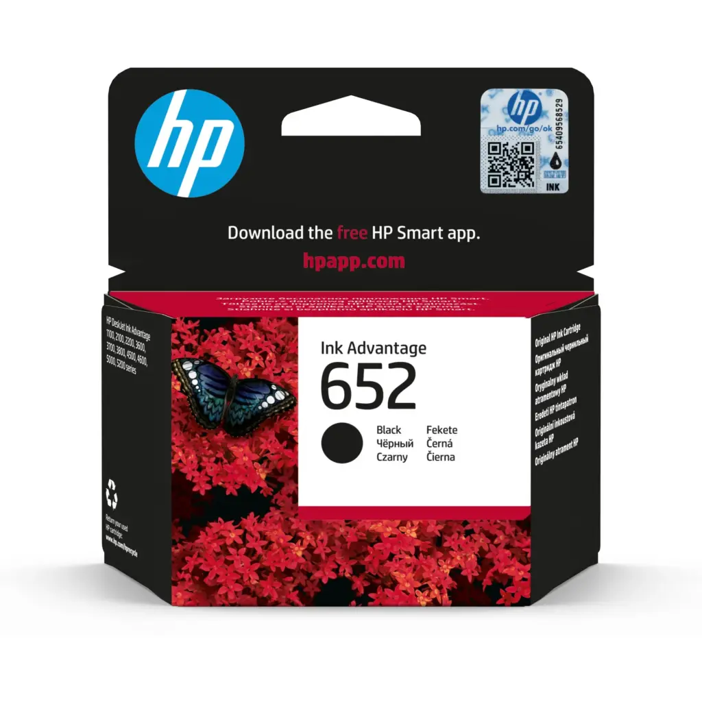 ראש דיו 652 שחור F6V25AE HP-3835 4675