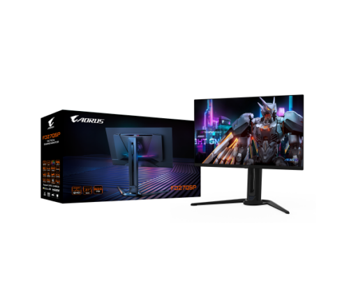 מסך GIGABYTE AORUS FO27Q5P 27 2K QD-OLED 0.03ms 500Hz HDR USB KVM
