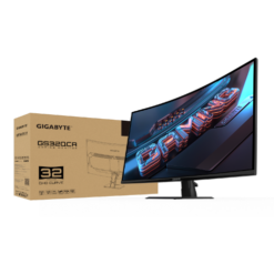 מסך קעור Gigabyte GS32QCA SS VA 1ms 2K QHD 180Hz FreeSync Tilt