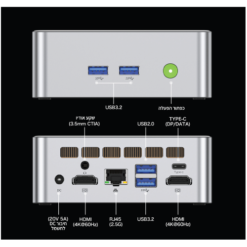 Alternative view of מחשב נייח קטן GMK-M3 Intel I5-12450H 16GB 512NVME WIN11 Pro