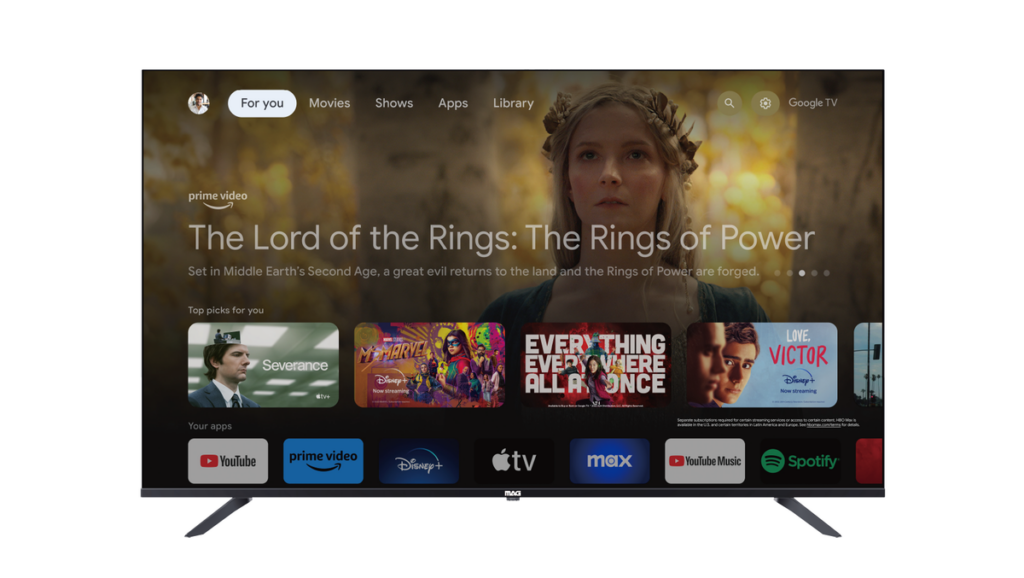 MAG 50 LED SMART TV Powered by GOOGLE TV GTV50D23