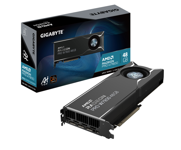 כרטיס מסך Gigabyte Radeon Pro W7800 AI TOP 48GB