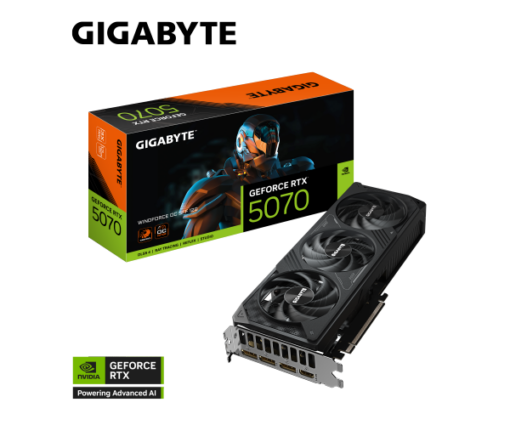 כרטיס מסך GIGABYTE GeForce RTX 5070 WINDFORCE OC SFF 12GB