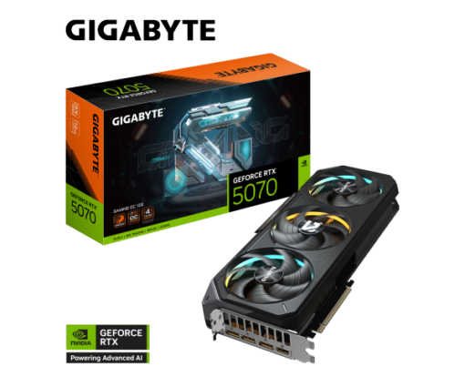 כ.מסך GIGABYTE GeForce RTX 5070 GAMING OC 12G