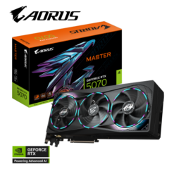 כ.מסך GIGABYTE AORUS GeForce RTX 5070 MASTER 12G