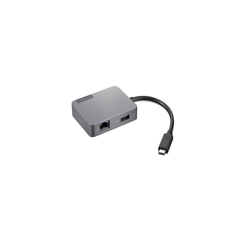 מפצל Lenovo USB-C Travel Hub Gen2 – USB-C ל-HDMI, VGA, USB-A ו-Ethernet RJ45 – תמונה 2