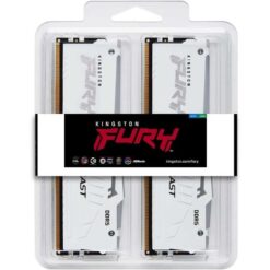 Alternative view of ז.לבן לנייח DDR5 32GB 2x16GB 6400Mhz C32  Kingston Fury Beast RGB