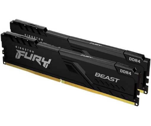 זכרון לנייח Kingston Fury Beast Black 32GB 2X16 6000MHZ DDR5 C36