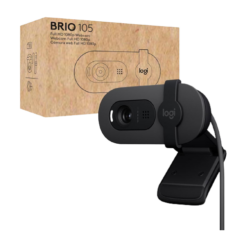 מצלמת רשת LOGITECH BRIO 105 FHD Built in Mic Auto Brightness